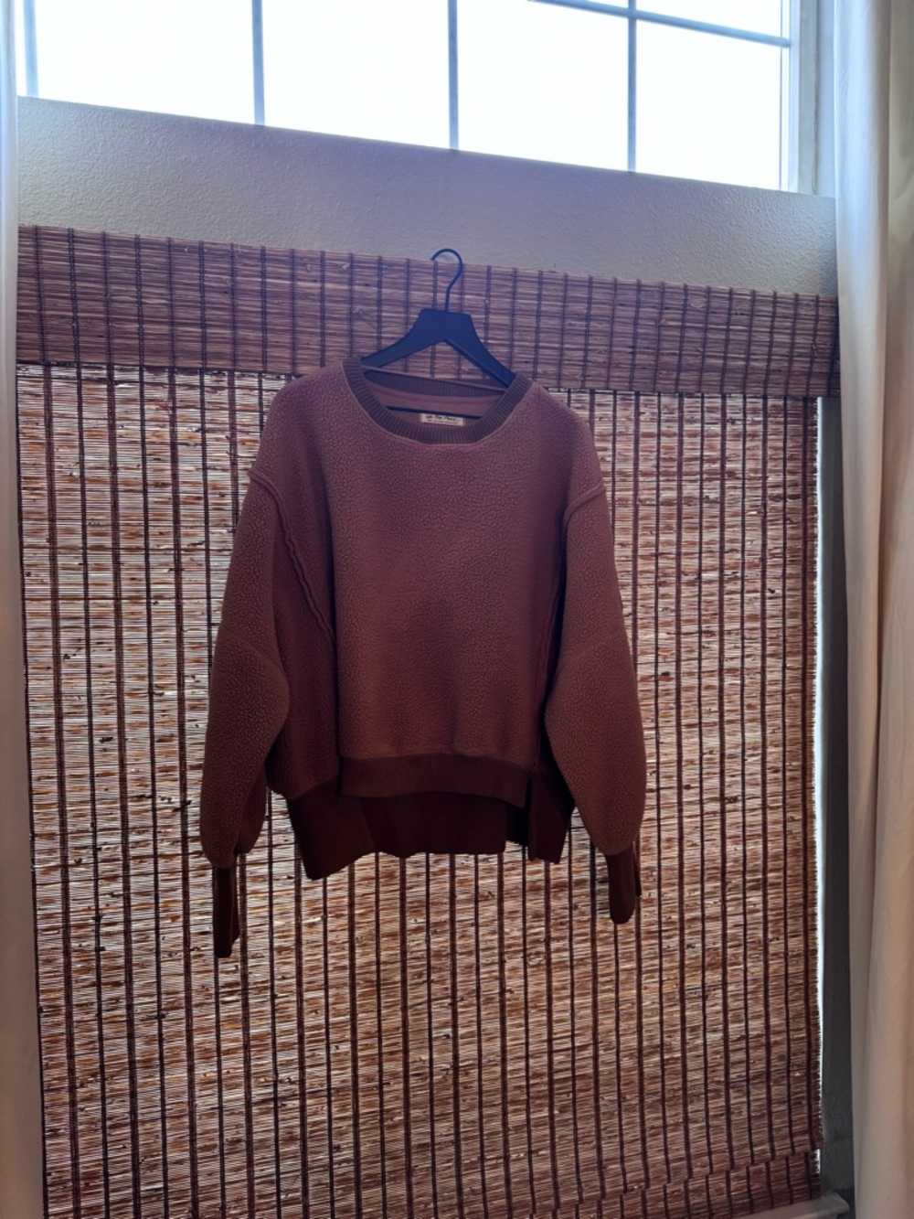 Free People We the Free Cozy Camden Sweatshirt in Sandstorm Sz Sm - Picture 12 of 13